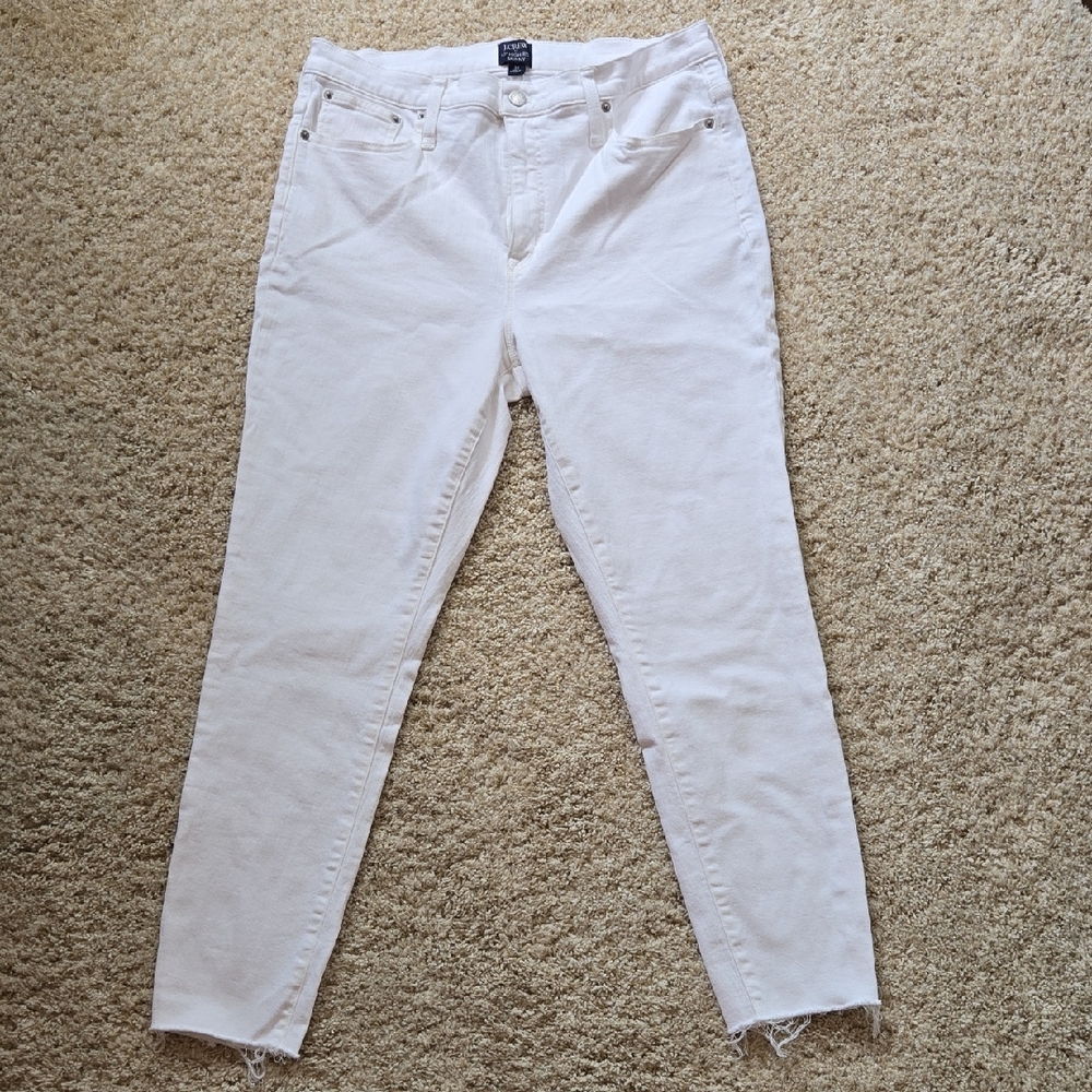 J. Crew Women's White Skinny Jeans